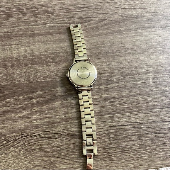 American Eagle Silver Link Crystal Accent Watch - Picture 6 of 6